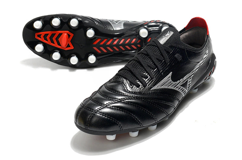 Chuteira Mizuno Morelia Neo 3 Campo FG - Preto/Vermelho/Branco