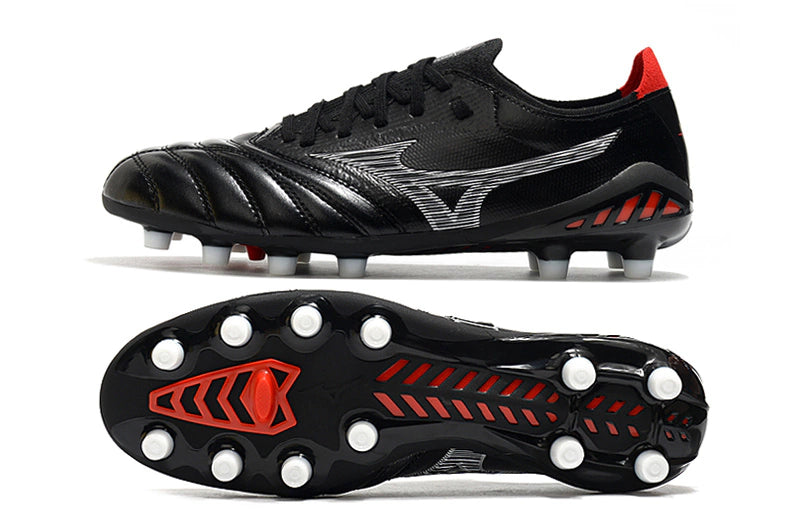 Chuteira Mizuno Morelia Neo 3 Campo FG - Preto/Vermelho/Branco