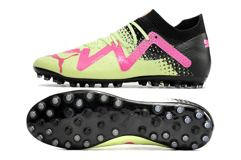 Chuteira Puma Future Ultimate MG - Verde/Rosa