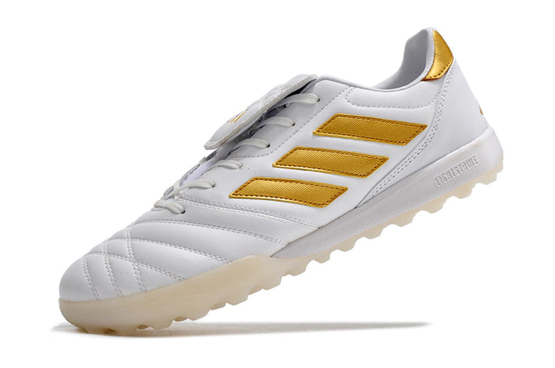 Chuteira Adidas Copa Gloro Society - Branco/Dourado