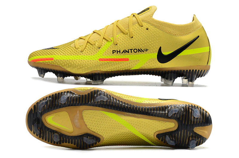 Chuteira Nike Campo Phantom GT 2 Elite FG - Dourado