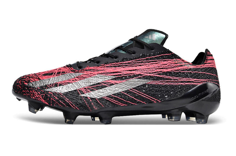Chuteira Adidas X CrazyFast+ Strung FG - Preto/Vermelho