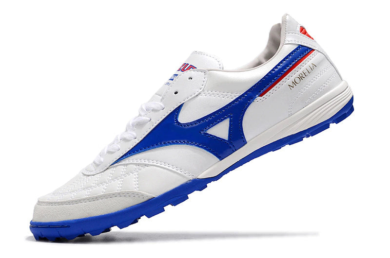 Chuteira Miuzno Morelia Neo Sala Society - Branco/Azul