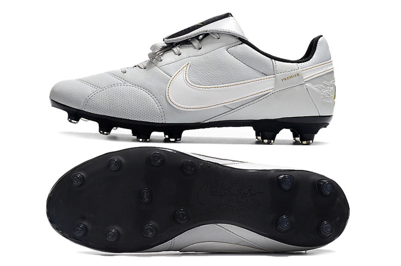 Chuteira Nike Premier 3 FG - Cinza/Branco