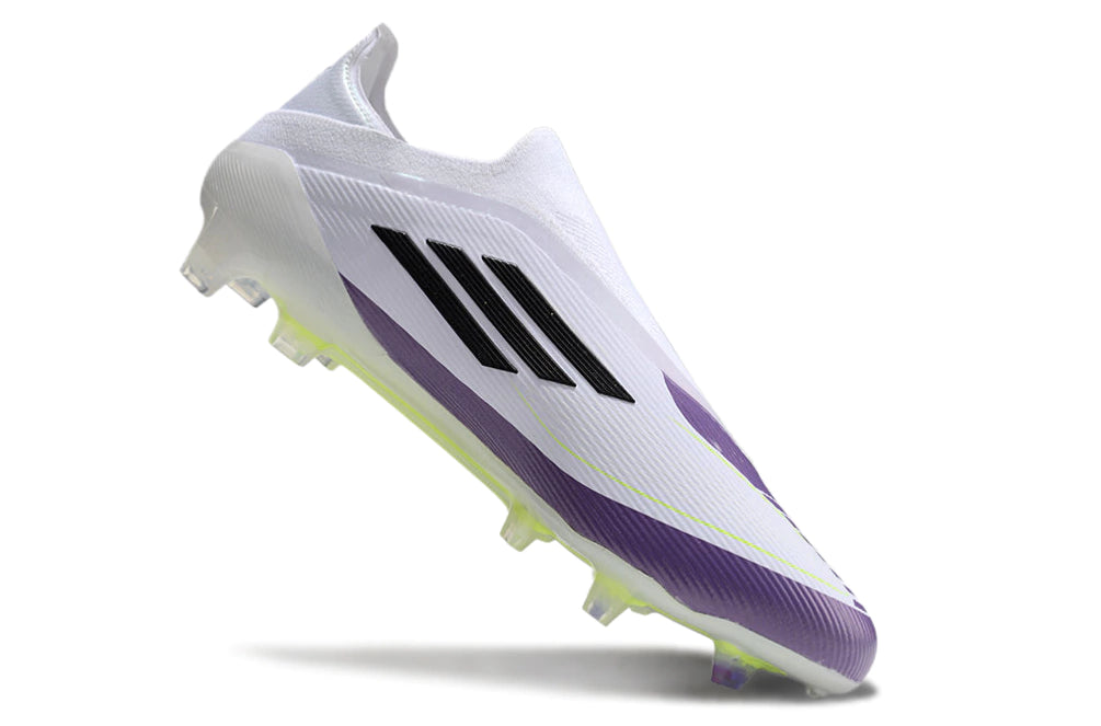 Chuteira Adidas F50 X Laceless Campo - Branco/Roxo