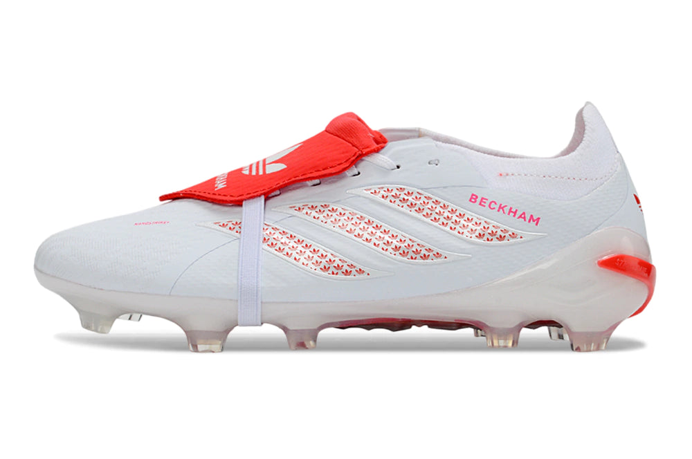 Chuteira Adidas Predator Tongue 26 Elite FG - Branco
