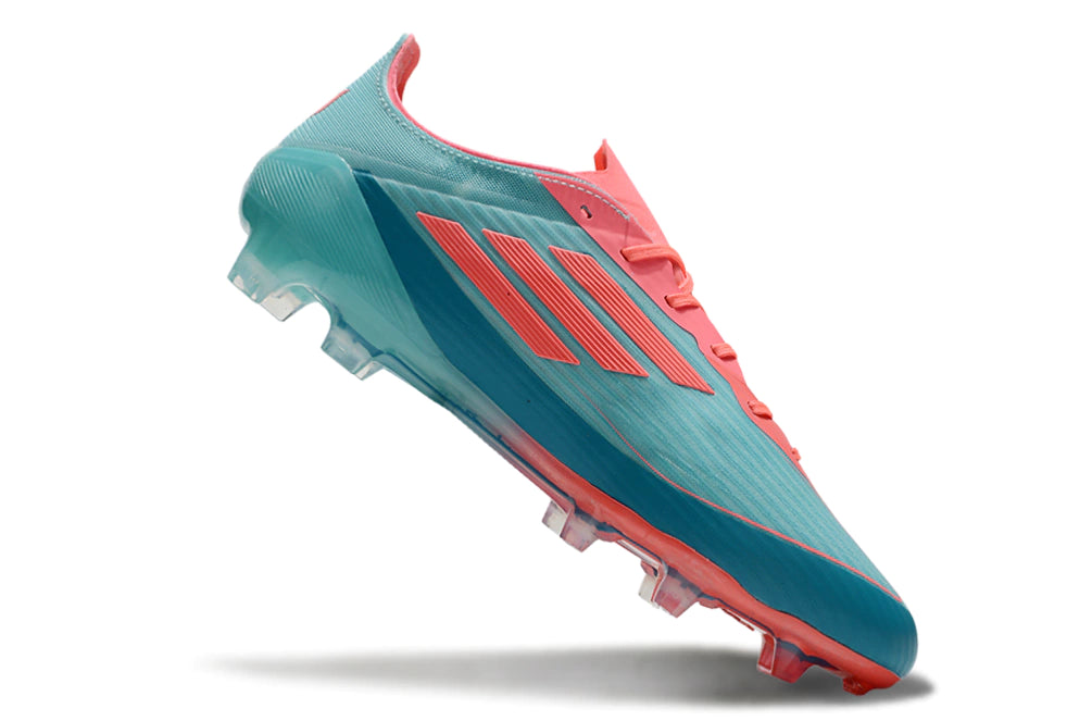 Chuteira Adidas F50 X Campo - Azul/Rosa