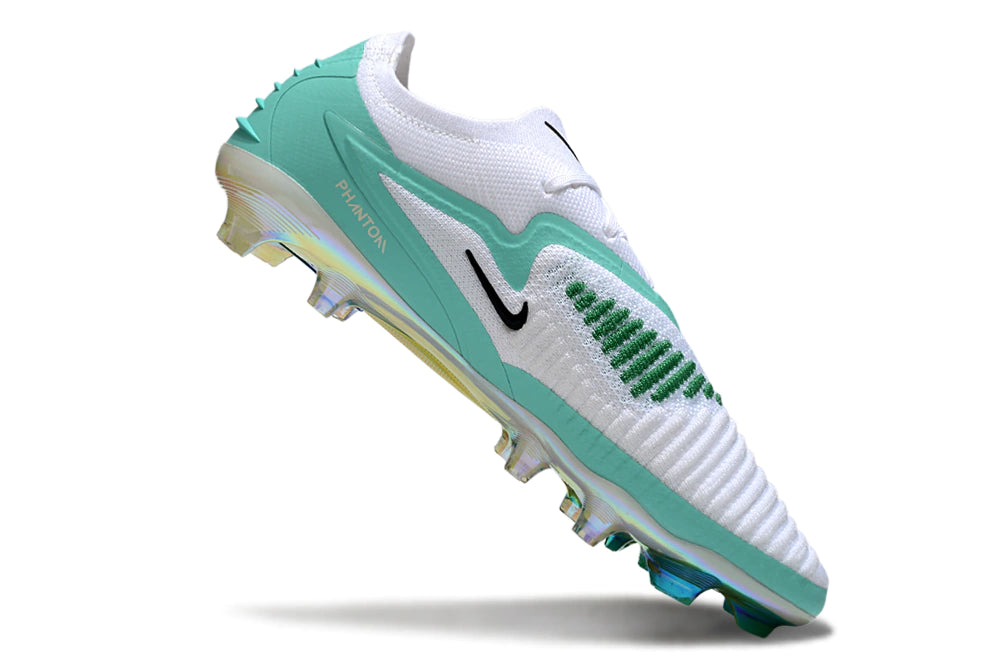 Chuteira Campo NIKE Phantom 6 Elite FG - Branco/Azul