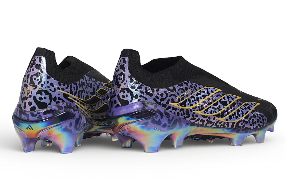 Chuteira Adidas Predator Laceless 26 Elite FG - Preto/Roxo