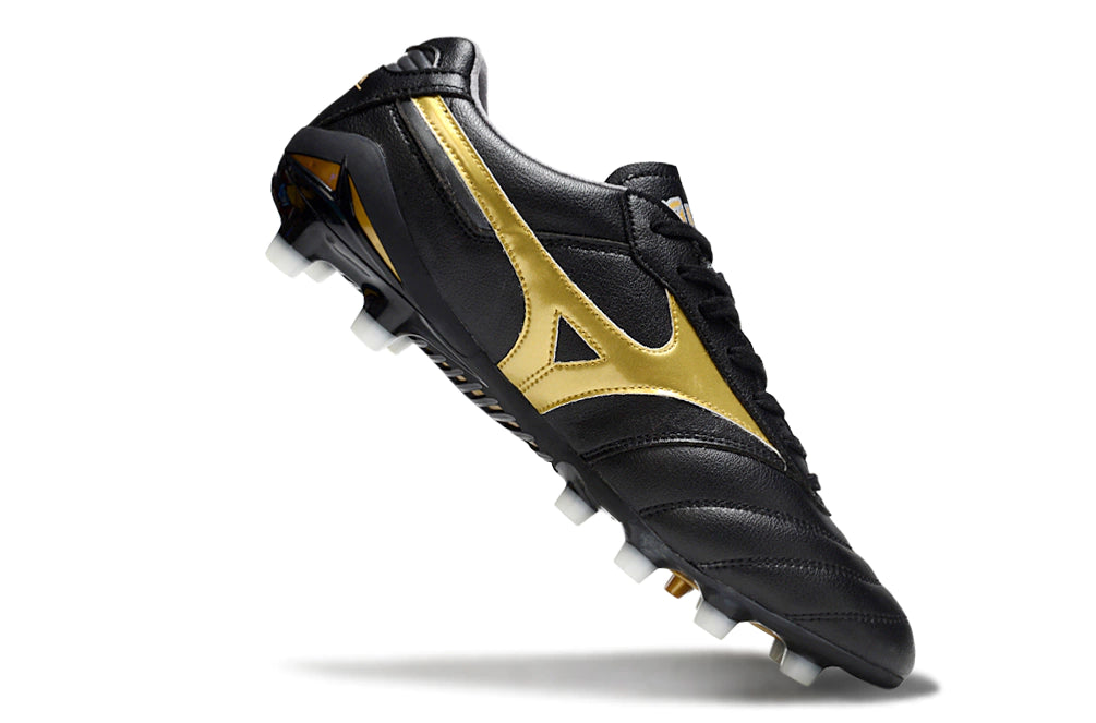 Chuteira Mizuno Morelia Neo Campo - Preto/Dourado