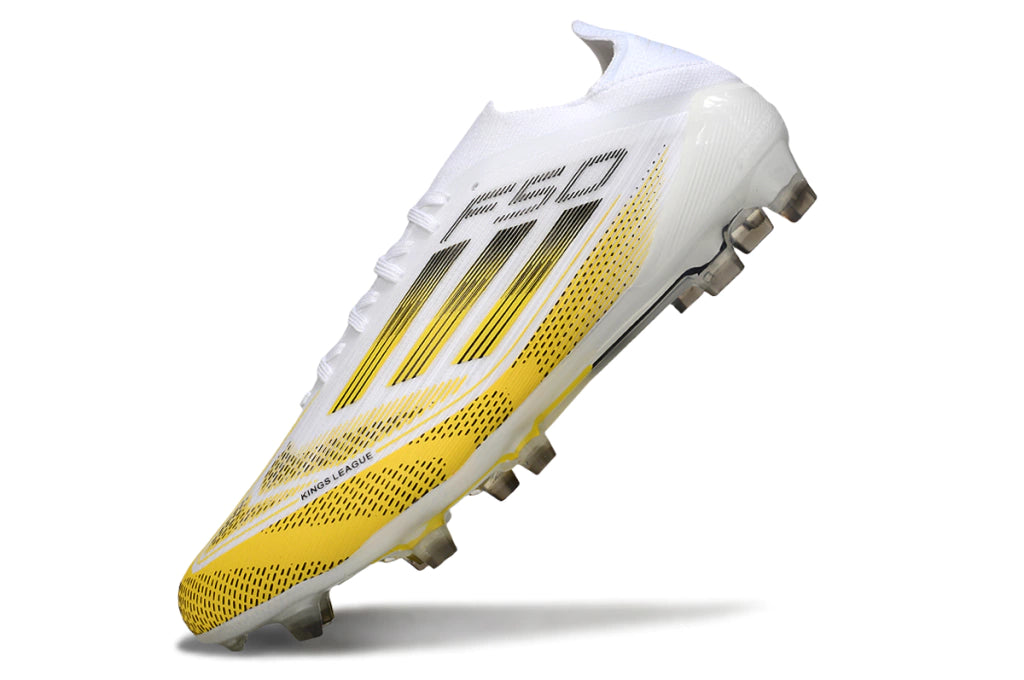 Chuteira Adidas F50 X Campo - Branco/Dourado