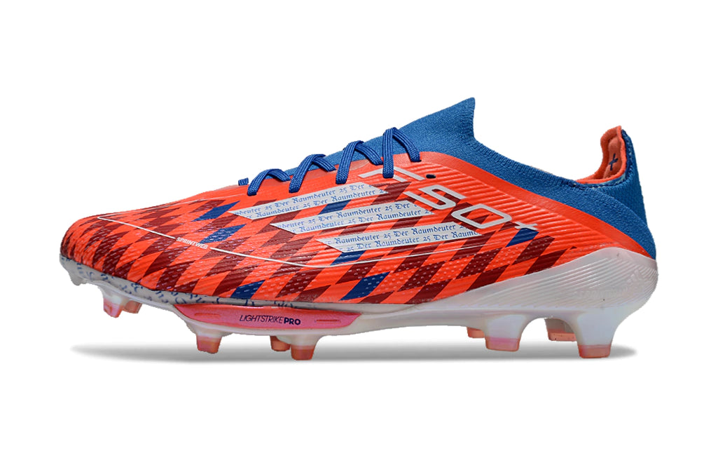 Chuteira Adidas F50.1 Elite Campo - Vermelho/Azul/Branco