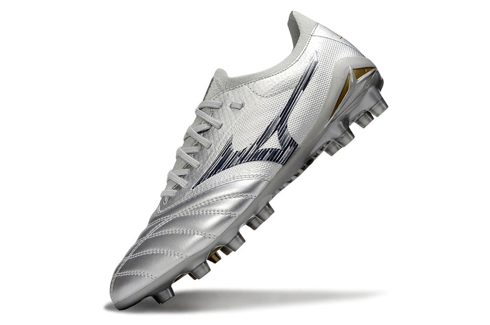 Chuteira Mizuno Morelia Neo 4 Campo - Prata