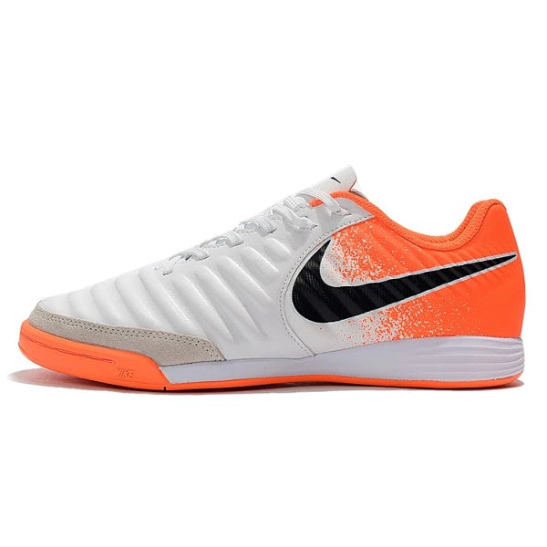 Chuteira Nike Tiempo Legend 7 Academy Futsal - Branco/Laranja