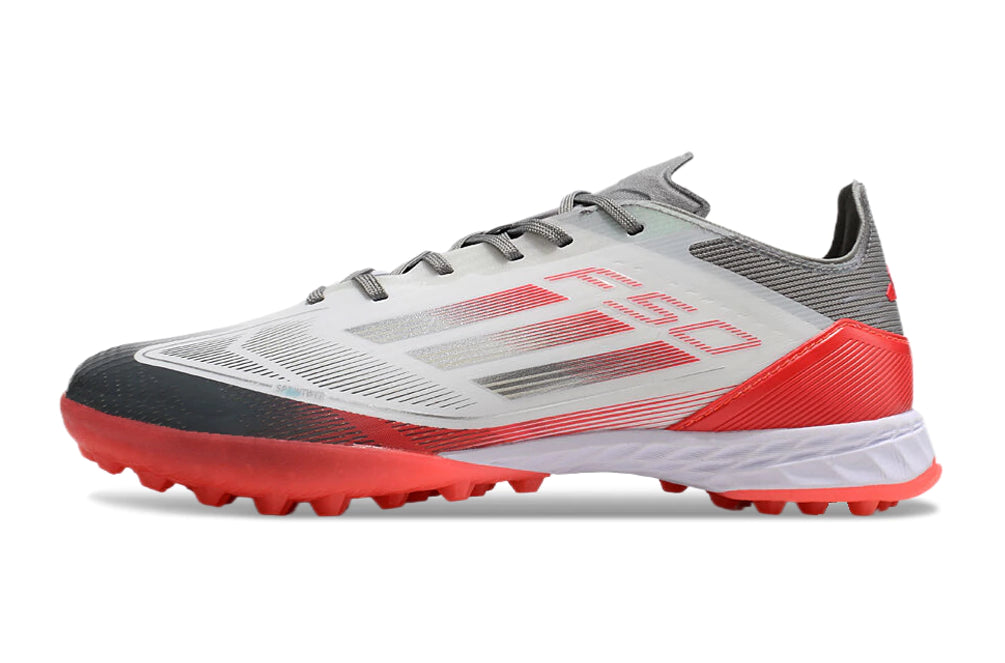 Chuteira Adidas X F50 Pro Society Cinza/Laranja/Branco