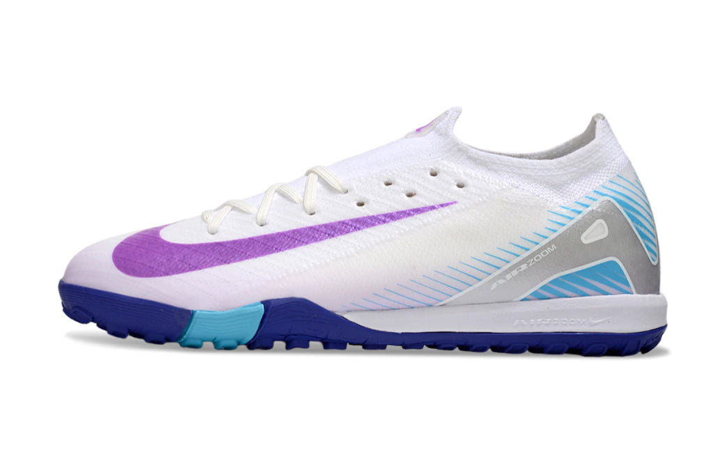 Chuteira Nike Mercurial Vapor 16 Elite Society - Branco/Roxo