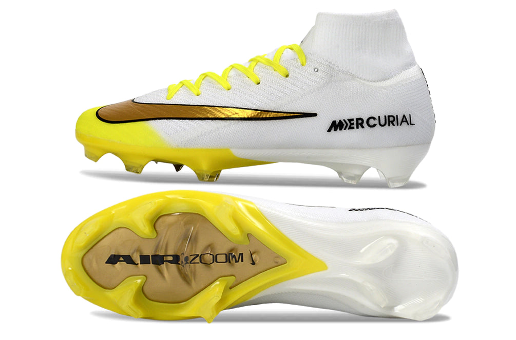 Chuteira Nike Air Zoom Mercurial Superfly 10 Elite Campo - Branco