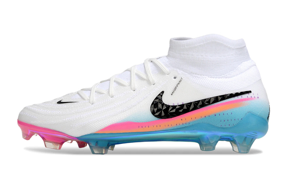 Chuteira Nike Phantom Luna 2 Elite Campo FG - Branco/Azul