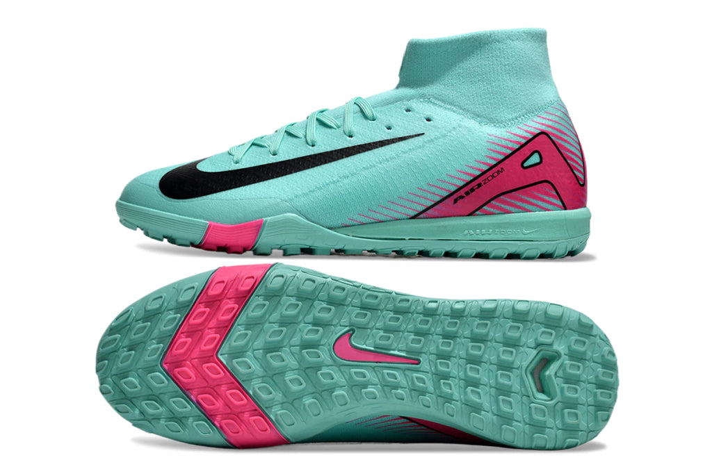 Chuteira Nike Mercurial Superfly 10 Elite Society - Azul/Preto/Rosa