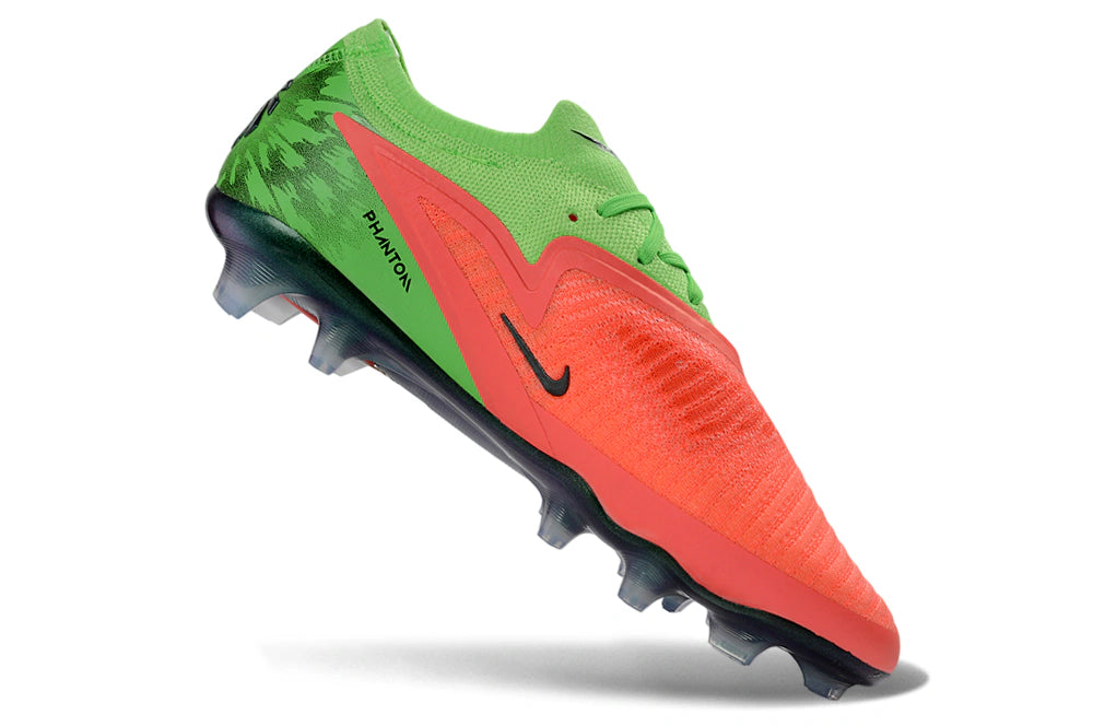 Chuteira Campo NIKE Phantom 6 Elite FG - Laranja/Verde