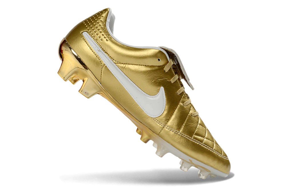 Chuteira Nike Tiempo Legend R10 FG - Dourada