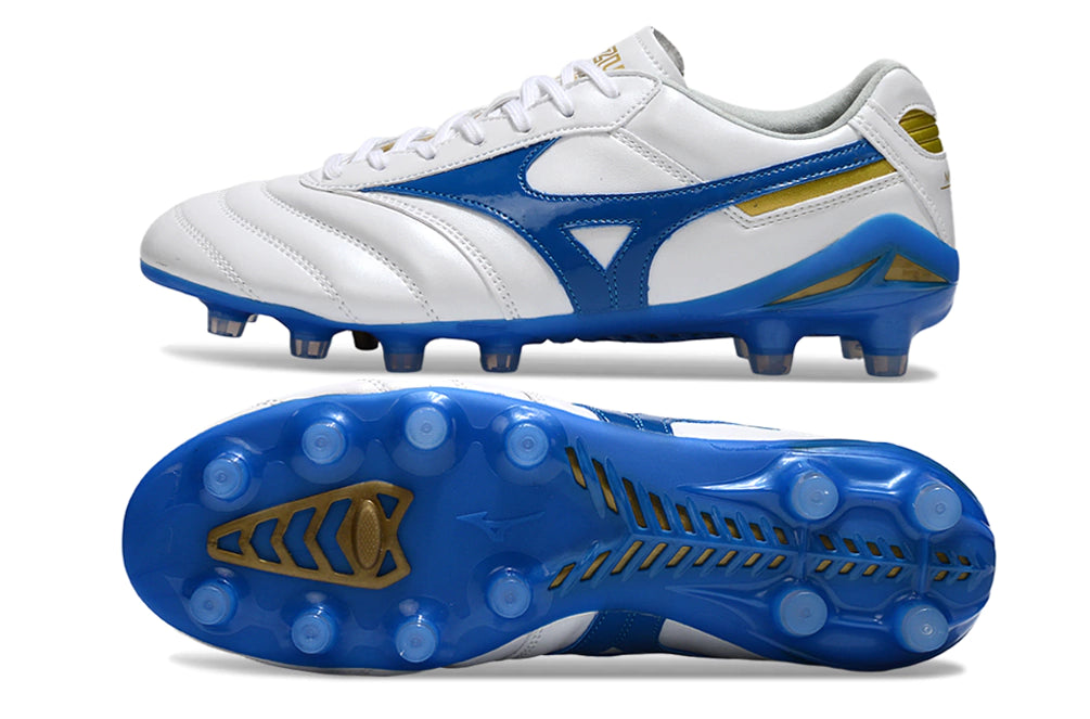 Chuteira Mizuno Morelia Neo Campo - Branco/Azul