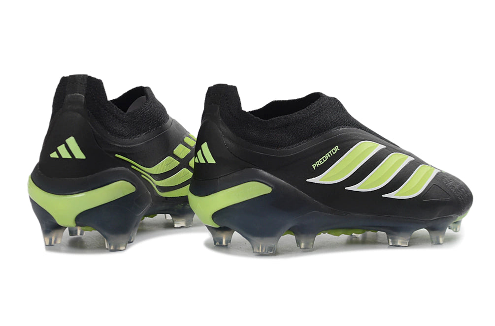 Chuteira Adidas Predator Laceless 26 Elite FG - Preto/Verde