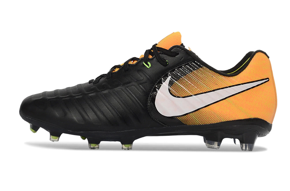 Chuteira Nike Tiempo Legend 7 Elite FG - Preto/Laranja