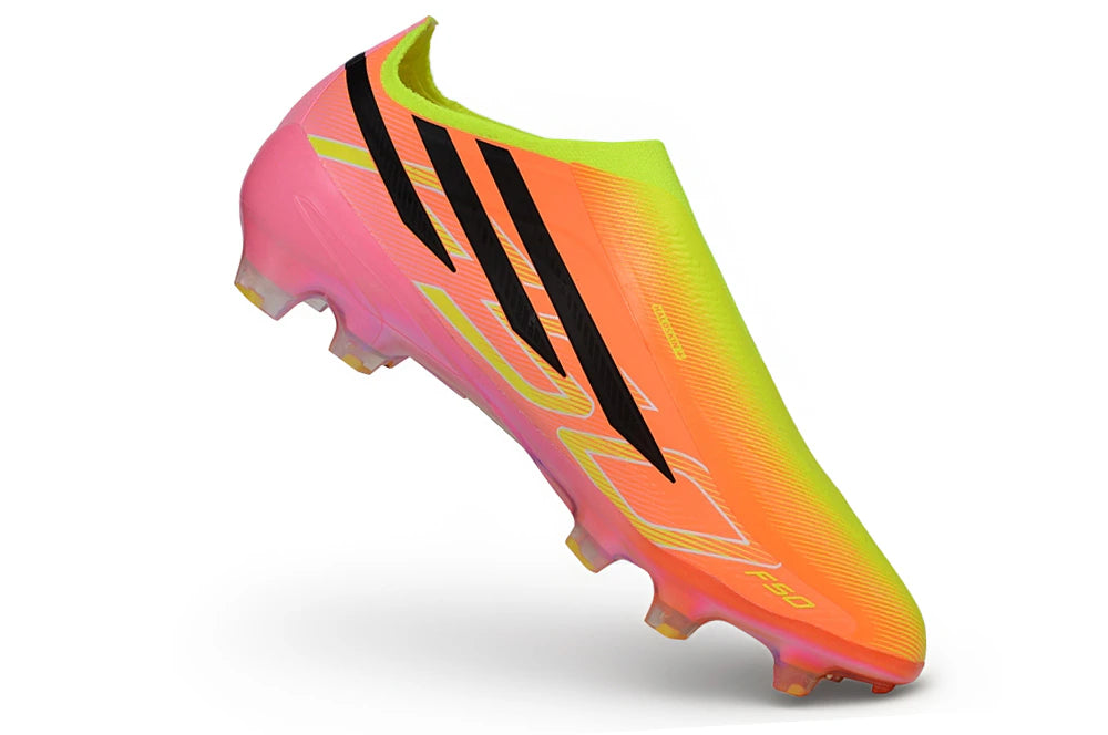 Chuteira Adidas F50 Hyperfast Laceless FG - Rosa