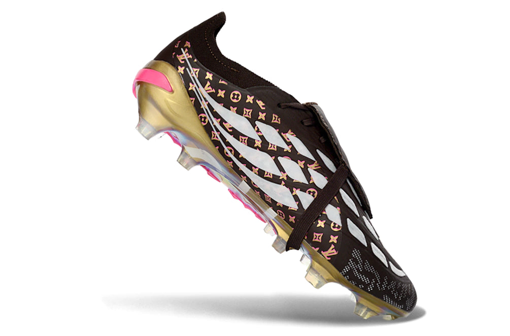 Chuteira Adidas Predator Tongue 26 Elite FG - Marrom