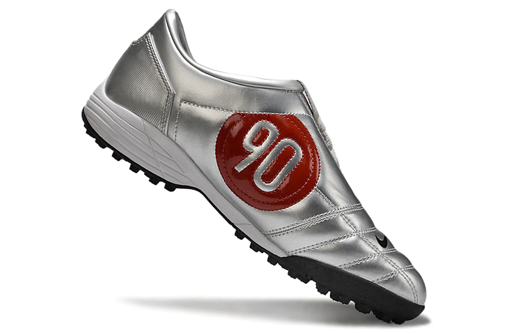 Chuteira Nike Total 90 Society - Prata/Preto/Vermelho