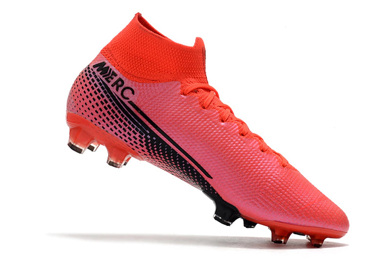 Chuteira Nike Air Zoom Mercurial Superfly 7 Elite Campo - Rosa/Preto