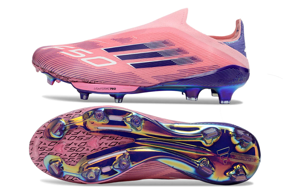 Chuteira Adidas F50+ Elite Campo - Rosa