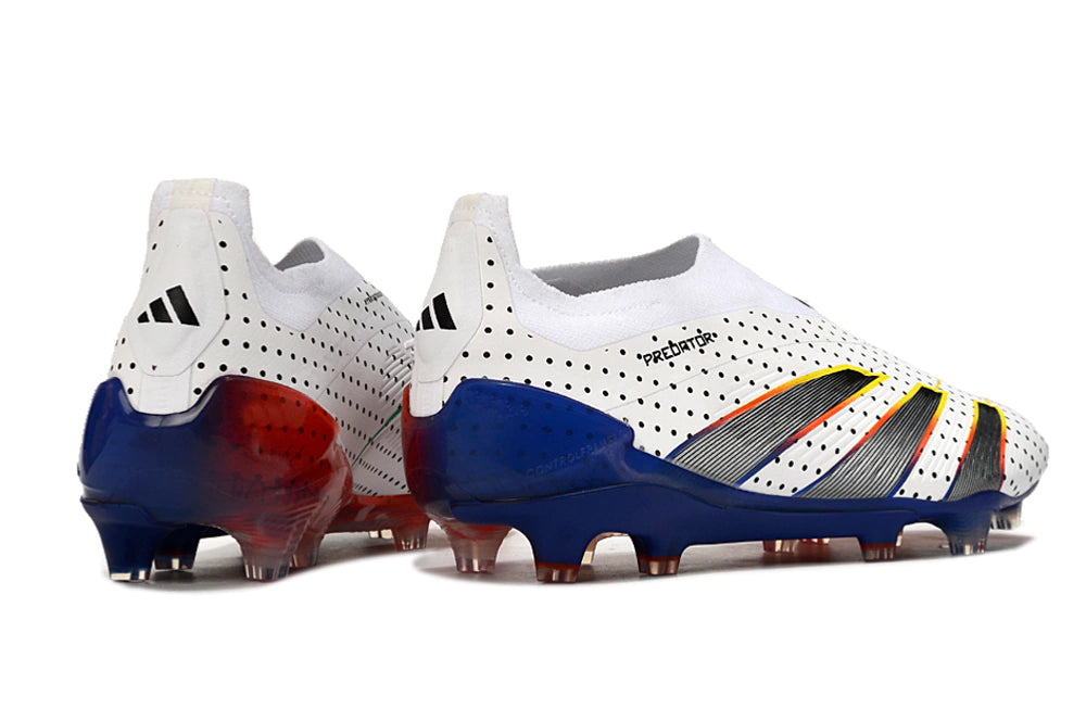 Chuteira Adidas Predstrike Elite Laceless Campo - Azul/Branco /Vermelho