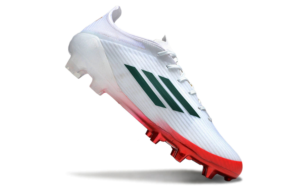 Chuteira Adidas F50 X Campo - Branco/Vermelho
