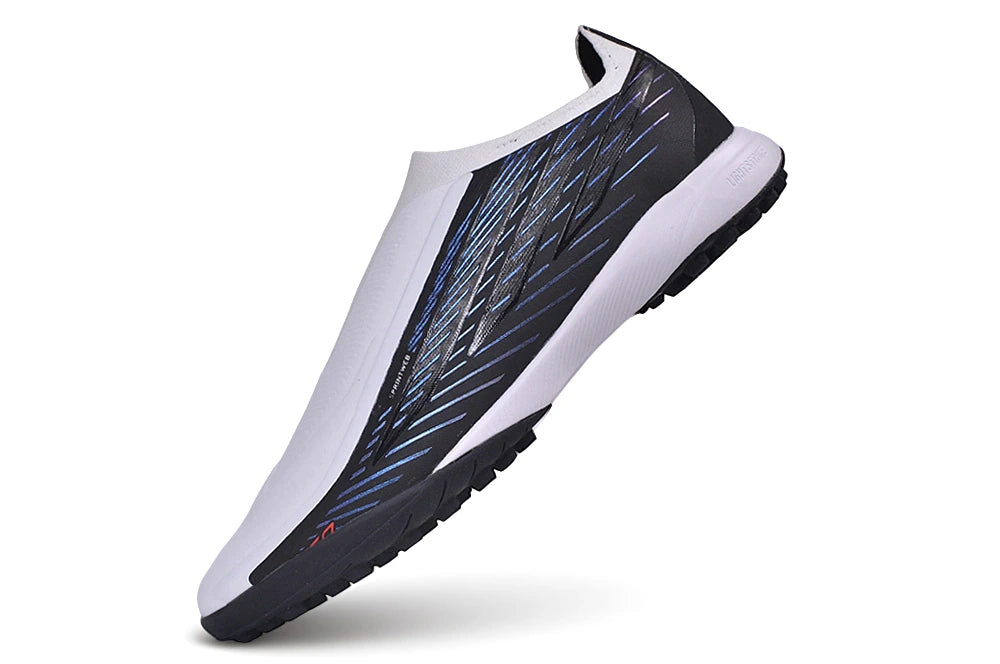 Chuteira Adidas F50 Hyperfast Laceless TF - Preto/Branco