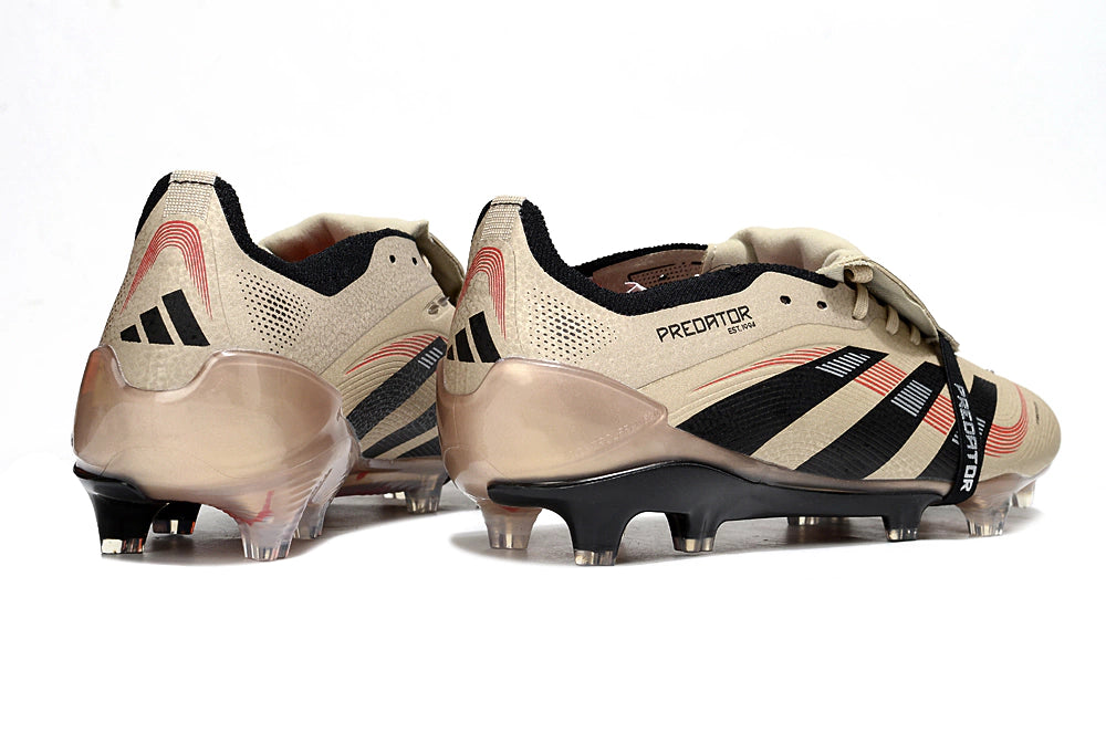 Chuteira Adidas Predator Elite Tongue 25 Campo FG - Marrom/Preto