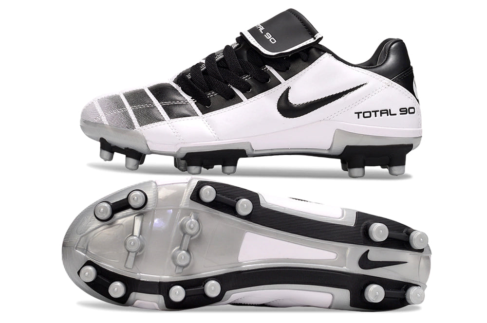 Chuteira Nike Total 90 Campo - Branco/Preto