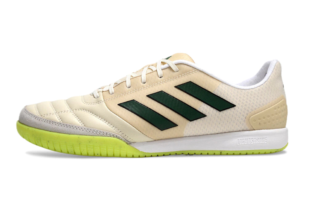 Chuteira Adidas Top Sala Futsal - Bege/Verde