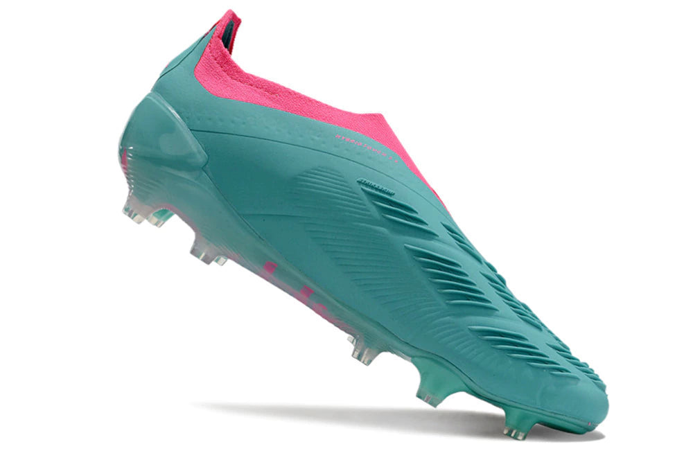 Chuteira Adidas Predstrike Elite Laceless Campo - Azul/Rosa