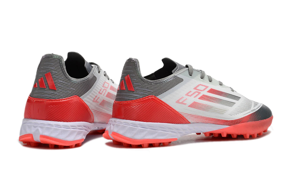Chuteira Adidas X F50 Pro Society Cinza/Laranja/Branco