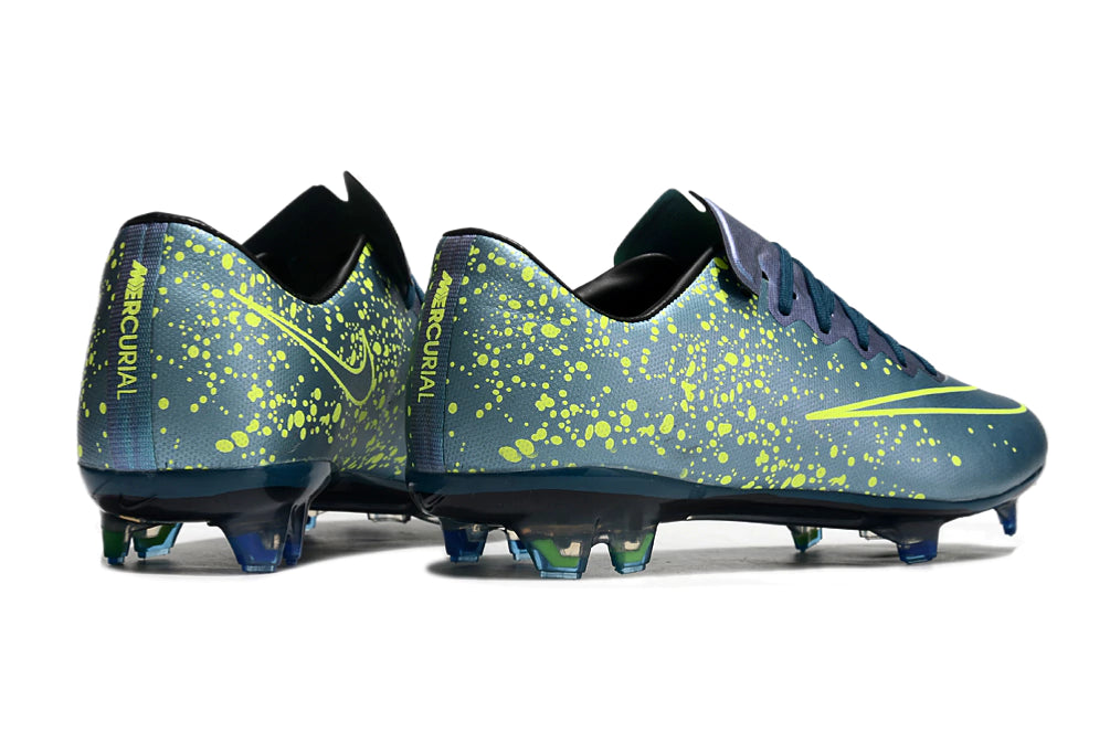 Chuteira Nike Mercurial Vapor 10 FG - Azul/Verde