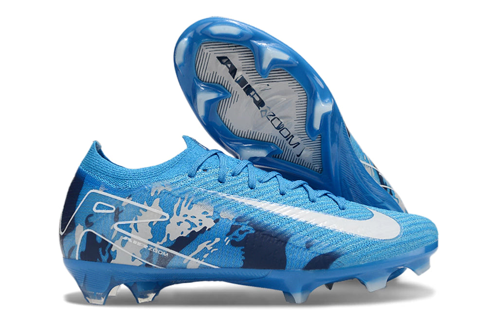 Chuteira Nike Air Zoom Mercurial Vapor 16 Elite FG - Azul/Branco