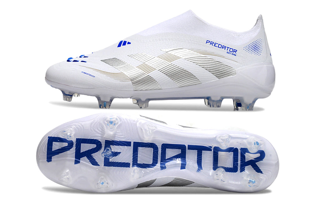 Chuteira Adidas Predator Elite 25 Laceless Campo "Polar Victory Pack"