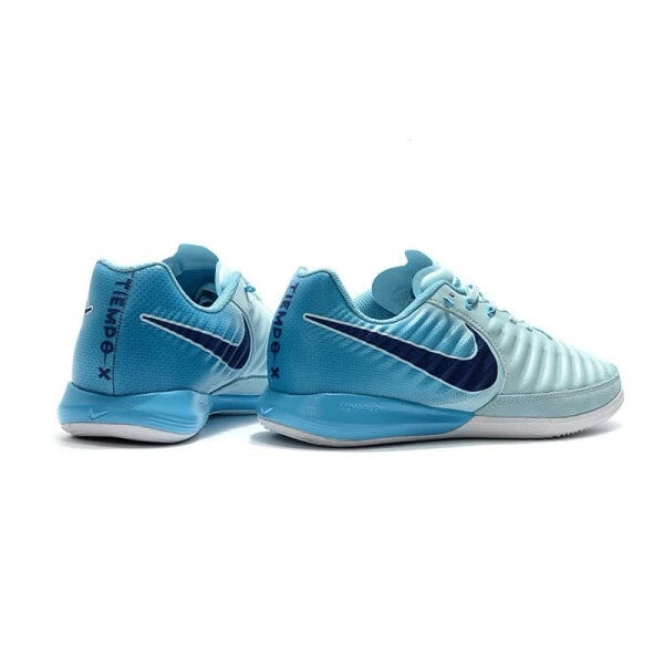 Chuteira Nike Tiempo Legend 7 Finale Futsal - Azul/Branco