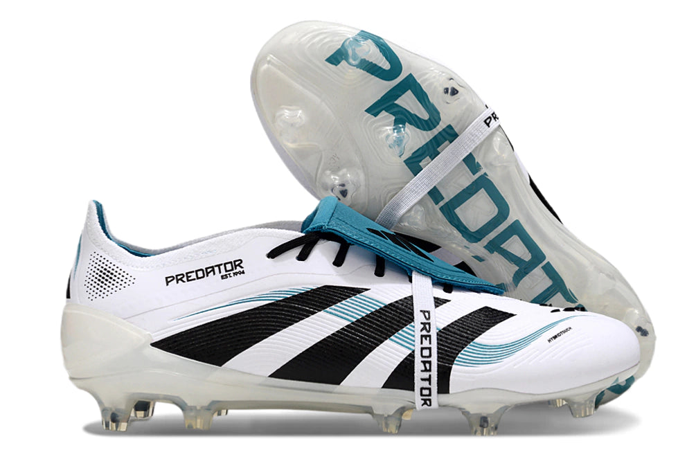 Chuteira Adidas Predator Elite 25 Campo - Branco/Azul