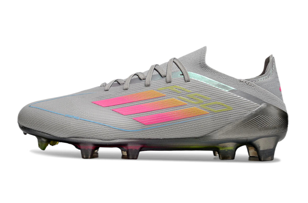 Chuteira Adidas F50 X Campo - Cinza/Rosa