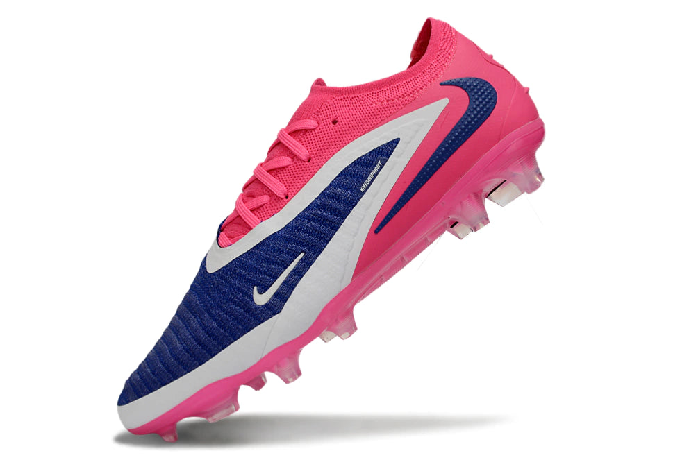 Chuteira Campo NIKE Phantom 6 Elite FG - Rosa/Azul