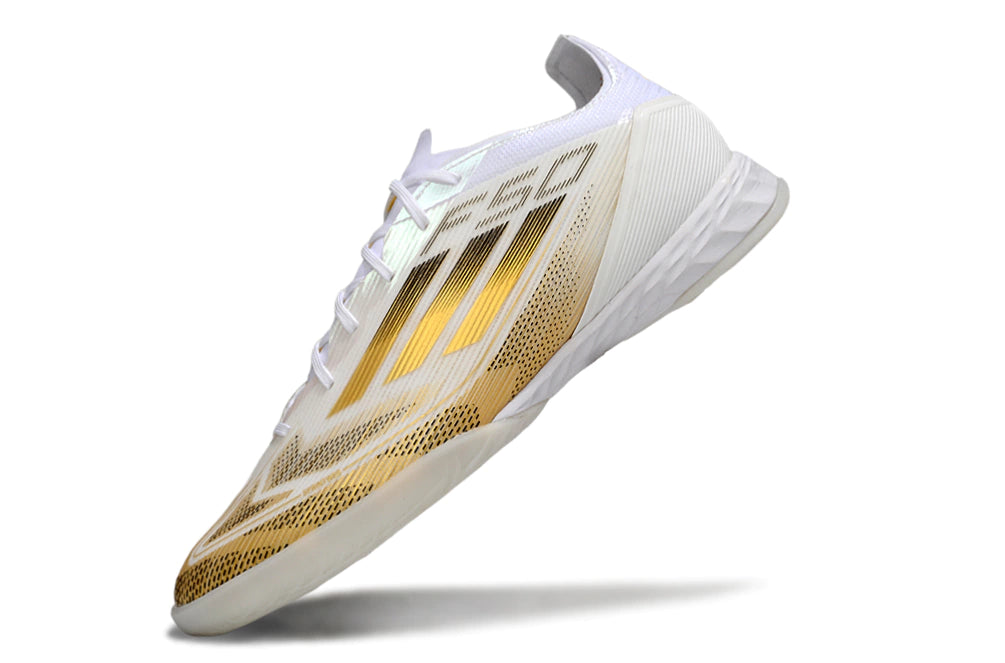 Chuteira Adidas X F50 Futsal - Branco/Amarelo