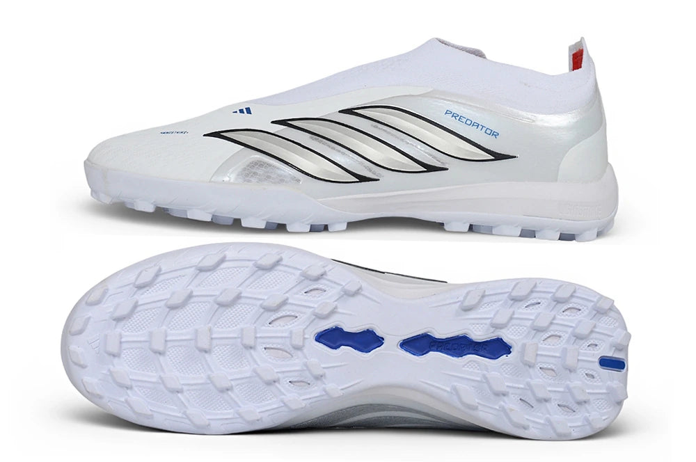 Chuteira Adidas Predator 26 Laceless TF - Branco
